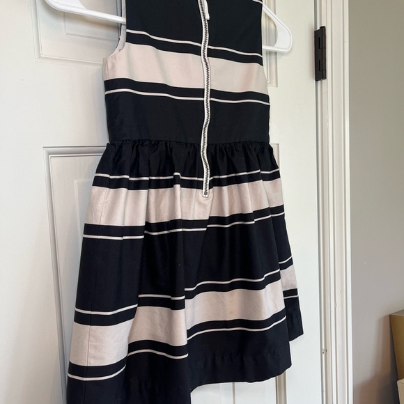 Crewcuts Black and Cream Stripe Formal Dress Girls Size 5 - Picture 5 of 6